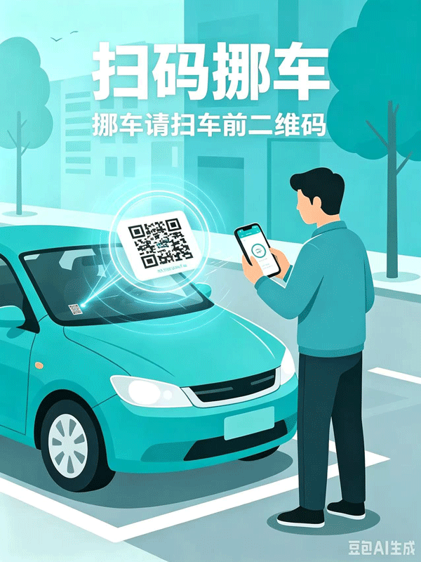 挪车示意图